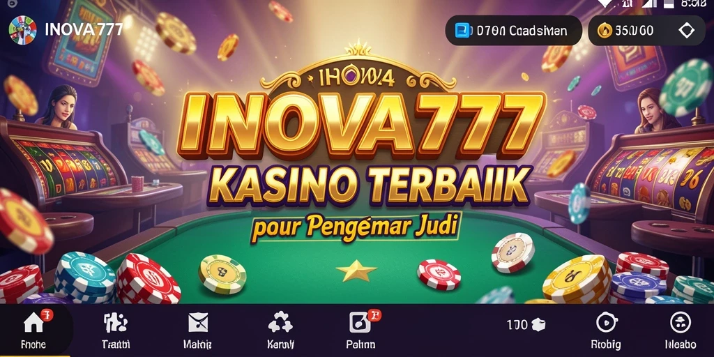 Screenshot gameplay menarik INOVA777 dengan berbagai pilihan permainan Kasino.