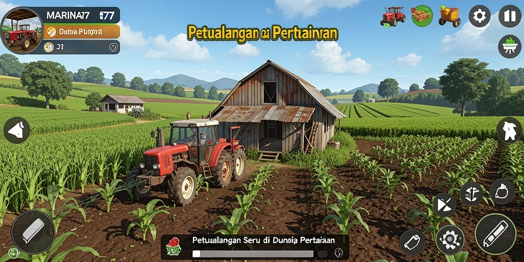 Gameplay <strong>MARINA77</strong> yang menarik saat mengelola kebun dan hewan peliharaan.