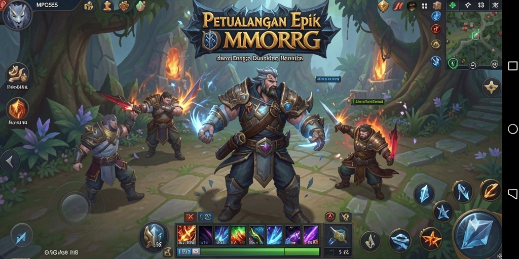 Tampilan gameplay MPO555 yang mendebarkan dengan aksi seru di dunia MMORPG.
