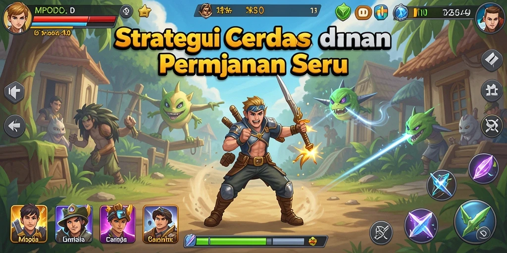 Screenshot utama MPOID menampilkan aksi strategis yang seru dan mendebarkan.