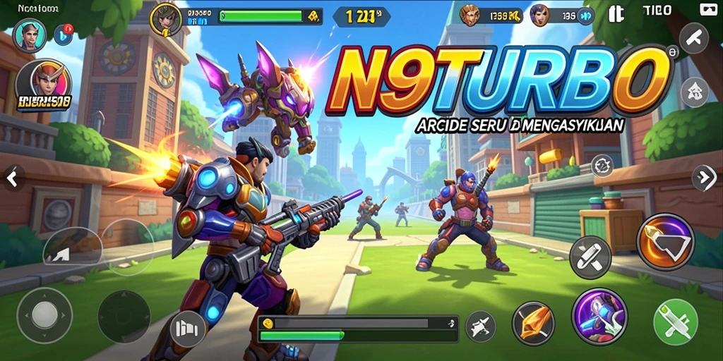 Gameplay seru N9TURBO dengan grafis menawan.