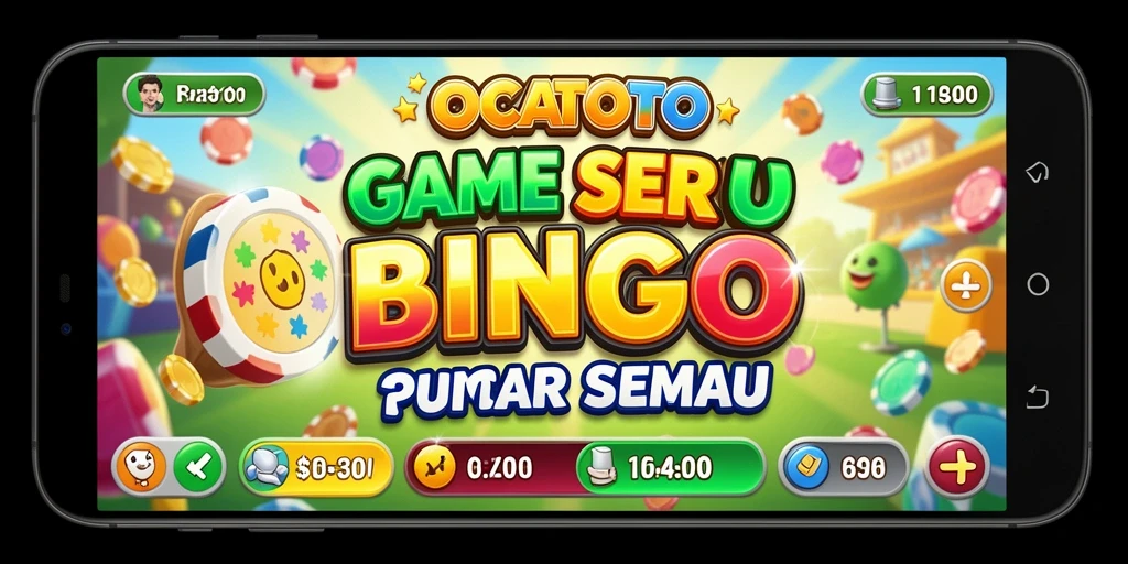 Gameplay menarik Bingo di OCATOTO dengan fitur interaktif.