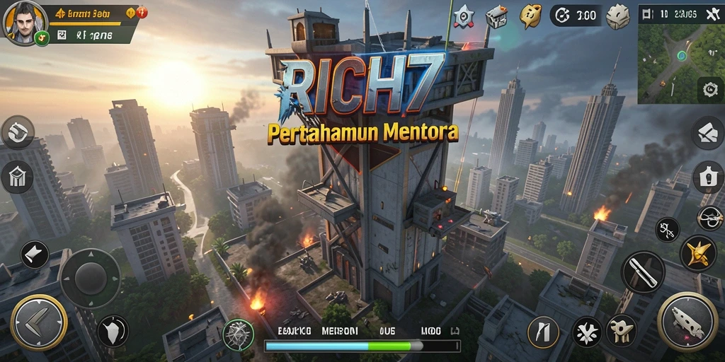 Tampilan menawan RICH7 dengan gameplay Tower Defense yang seru.