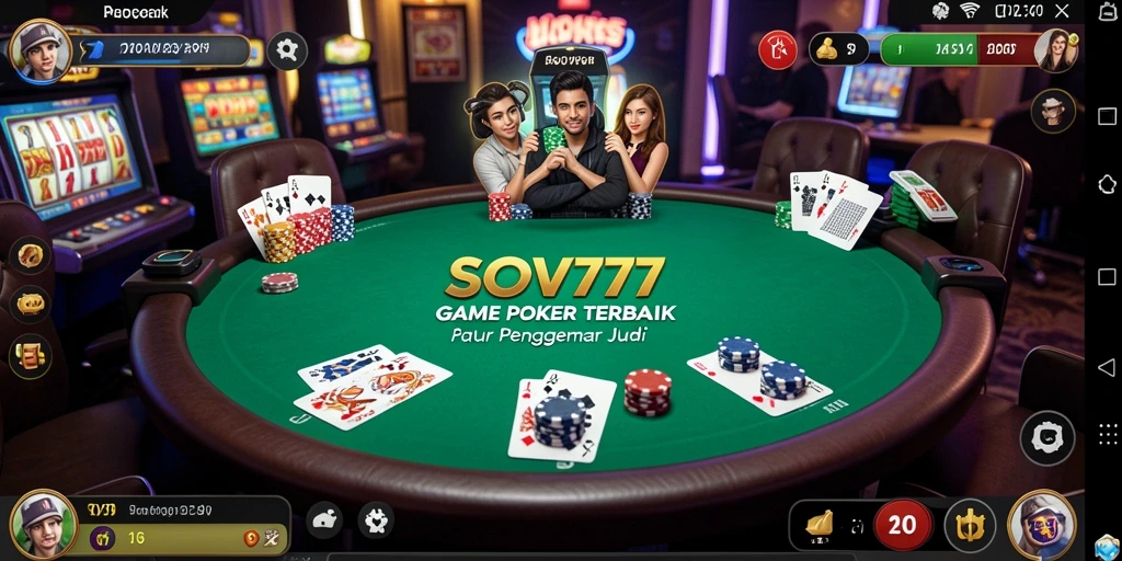 Gameplay menarik SOV777 menampilkan pemain yang berkompetisi dalam poker.