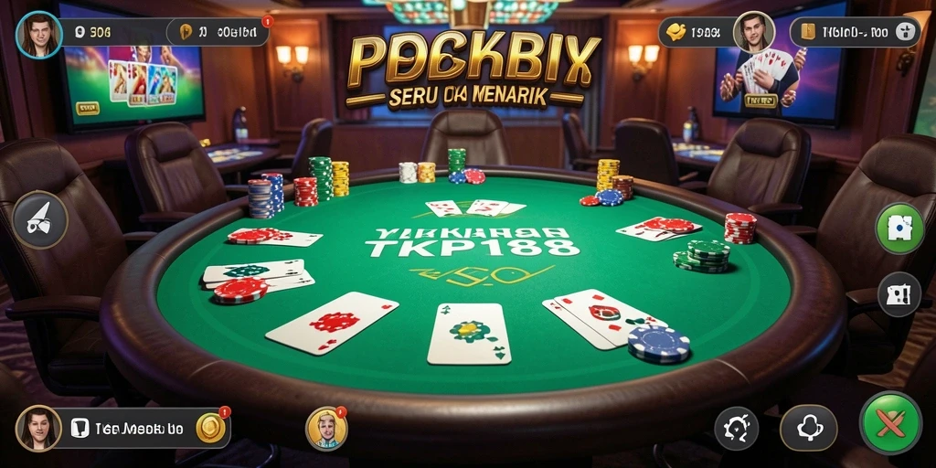 Tangkapan layar menampilkan gameplay seru dari TKP188 dalam permainan Poker.