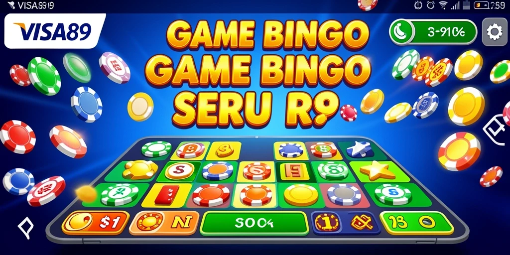 Screenshot menunjukkan gameplay seru Bingo di VISA89.